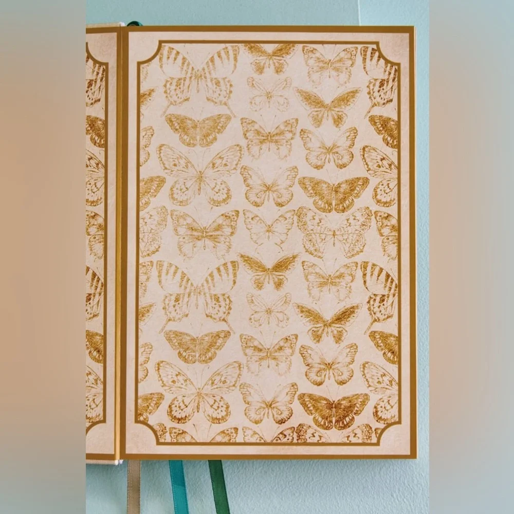 EARTHBOUND Botanical Butterfly Journal with  Bonus Butterfly Dangle Earrings 🦋